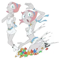 artist:splooge cosplay cutie_honey honey_kisaragi pearl steven_universe wardrobe_malfunction // 696x693 // 206KB