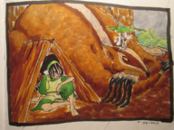 avatar:_the_last_airbender momo my_neighbor_totoro parody studio_ghibli toph_beifong // 1500x1125 // 3.0MB