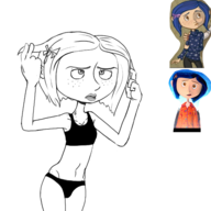 artist:smeet coraline coraline_jones // 1600x1600 // 847KB