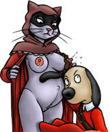 artist:flaminhotcheatoes artist:redout boob_grope caturday dogtanian dogtanian_and_the_three_muskehounds lactation milady nude pregnant presenting // 1032x1234 // 1.0MB