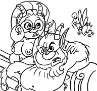 artist:smagg crossovers daisy's_diner daisy_anderson disney hercules parody peter_pan_(series) philoctetes tinker_bell topless // 831x785 // 282KB