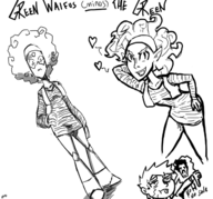 artist:terrible_the_drawfag bulma cosplay crossovers dragon_ball it_hurts!! pasqualo_trianglini peridot steven_universe trisssh // 645x600 // 155KB