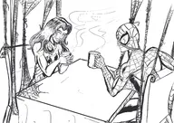 jessica_drew joat marvel peter_parker spider-man spider-woman ultimate_spider-man ultimate_universe // 3507x2481 // 3.0MB