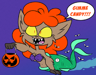 ariel artist:dr._elyk cosplay disney ghoul_school scooby-doo the_little_mermaid winnie_the_werewolf // 1083x844 // 1.5MB