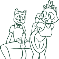 artist:redout bottomless caturday kingdom_of_cats maid molly zander // 790x777 // 215KB