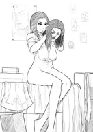 artist:hawkgirl jessica_drew marvel queen_veranke skrull spider-woman ultimate_spider-man ultimate_universe // 1240x1754 // 521KB