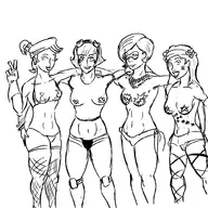 american_dad burritobill crossovers danny_phantom dexter's_laboratory dexter's_mom elastigirl francine_smith helen_parr maddie_fenton pixar ravers the_incredibles // 1000x1000 // 416KB