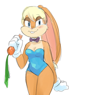 artist:aipiepo lola_bunny looney_tunes playboy_bunny the_looney_tunes_show // 600x600 // 167KB