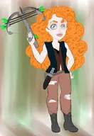 brave cosplay daryl_dixon merida mm pixar the_walking_dead // 822x1199 // 99KB