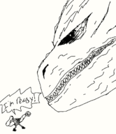 artist:grim crossovers godzilla godzilla_(series) mr._colympus_2022 spongebob_squarepants spongebob_squarepants_(series) // 624x723 // 21KB