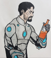 artist:5h1ft iron_man marvel metal_gear parody tony_stark venom_snake // 1019x1146 // 1.2MB