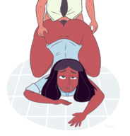 bottomless doug_maheswaran priyanka_maheswaran steven_universe vetizael // 3164x3301 // 1.2MB