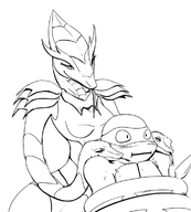 draconcopode karai leonardo queblock teenage_mutant_ninja_turtles // 689x763 // 147KB