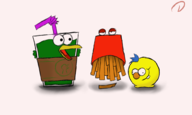 aqua_teen_hunger_force don't_hug_me_i'm_scared duck parody red_guy yellow_guy // 1000x600 // 168KB
