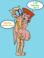 artist:dualityiris dexter's_dad dexter's_laboratory dexter's_mom nude // 2160x2804 // 475KB