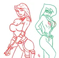 baroness cosplay g.i._joe jonas kim_possible kimberly_ann_possible scarlet shego // 498x484 // 154KB