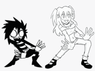 animated artist:niaceyanon crossovers i_can't_sleep lacey lacey_games nia parody spooky_month // 560x420 // 148KB