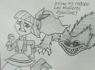 artist:billyfutureboy crossovers huggy_wuggy las_leyendas teodora_vicenta_de_la_purisima_concepcion_de_la_inmaculada_trinidad_villavicencio // 3240x2376 // 2.9MB