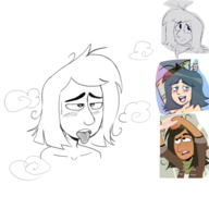 ahegao artist:smeet leah_stein-torres the_ghost_and_molly_mcgee // 1600x1600 // 836KB