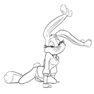 artist:sarantics babs_bunny bottomless looney_tunes tiny_toon_adventures // 883x884 // 161KB