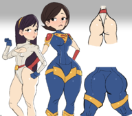 cosplay dc elastigirl helen_parr pixar power_girl supergirl the_incredibles violet_parr // 1587x1394 // 559KB