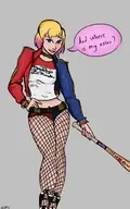 artist:zica cosplay dc gwenpool harley_quinn marvel // 735x1176 // 308KB