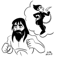 artist:lhk ashi daughters_of_aku jack parody samurai_jack the_simpsons // 800x800 // 89KB