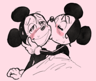 artist:mbwillie disney mickey_mouse minnie_mouse // 1430x1211 // 985KB