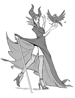 diablo disney gouwyak maleficent sleeping_beauty wardrobe_malfunction // 1157x1499 // 130KB