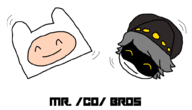 adventure_time animated crossovers finn_mertens mr._colympus_2023 murder_drones serial_designation_n // 1000x573 // 61KB