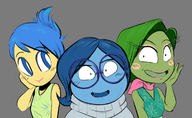 artist:thehushhush disgust inside_out joy pixar sadness // 1182x724 // 531KB