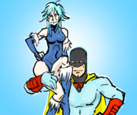artist:bishopbb crossovers dc killer_frost space_ghost space_ghost_(series) // 700x587 // 265KB