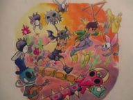 artist:babazul cosplay crossovers golden_teensy grand_minimus lum marco_diaz mariachi rayman selena small_fly spiky_snake star_butterfly star_vs._the_forces_of_evil // 1500x1125 // 2.6MB