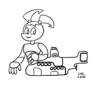 artist:lhk jenny_wakeman my_life_as_a_teenage_robot xj-9 // 800x800 // 98KB