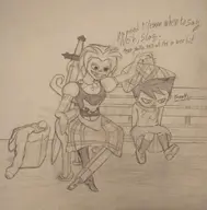 chiro crossdressing crossovers rule_63 samurai_jack super_robot_monkey_team_hyperforce_go! the_scotsman // 797x808 // 374KB