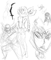 artist:terrible_the_drawfag dc kill_la_kill raven teen_titans // 1200x1400 // 790KB