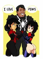 artist:baryl cosplay crossovers flash_thompson marvel peni_parker spdr venom // 662x914 // 273KB