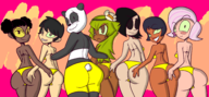 a_kind_of_magic alex_vasquez amalia ass_grab bumblebee coraline crossovers dc janet_van_dyne karen_beecher laika marvel other_mother panda teen_titans totally_spies wakfu wasp we_bare_bears willow // 4968x2304 // 1.9MB