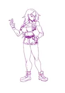 capcom cosplay final_fight gloryhol gloryhol_anon lucia_morgan ophelie // 1049x1488 // 427KB