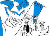 brit_crust crossovers dean_mccoppin evangelion jenny_wakeman my_life_as_a_teenage_robot parody the_iron_giant tiff_crust xj-9 // 900x648 // 309KB