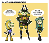 artist:swampman ms._co_2024 my_life_as_a_teenage_robot qt-2 vexus // 1468x1284 // 536KB