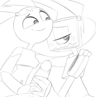 artist:sarantics handjob jenny_wakeman my_life_as_a_teenage_robot xj-6 xj-9 // 987x1000 // 265KB