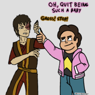 artist:spiceman avatar:_the_last_airbender crossovers steven_quartz_universe steven_universe zuko // 4000x4000 // 859KB