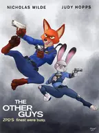 disney judy_hopps kjoge1 nick_wilde parody the_other_guys zootopia // 3000x4000 // 2.0MB