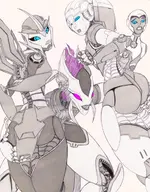 arcee artist:liquidmark-alpha aya crossovers dc green_lantern green_lantern_the_animated_series transformers voxine wildstar // 564x720 // 156KB