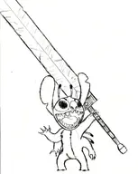 crossovers dark_souls disney greatsword lilo_and_stitch stitch // 1700x2131 // 266KB