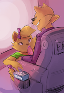 artist:dbaru caturday fellatio front_row_joe popcorn_penny // 749x1092 // 611KB