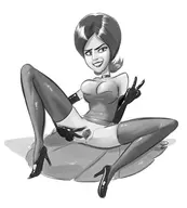 artist:numbskull despicable_me minions scarlet_overkill // 1242x1378 // 305KB