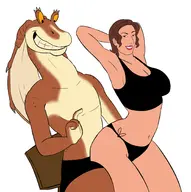 jar_jar_binks padme_amidala star_wars // 1788x1800 // 557KB