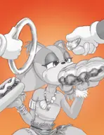 artist:liquidmark-alpha sonic_boom sonic_the_hedgehog_(series) sticks_the_badger // 603x784 // 234KB